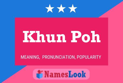 Poster del nome Khun Poh