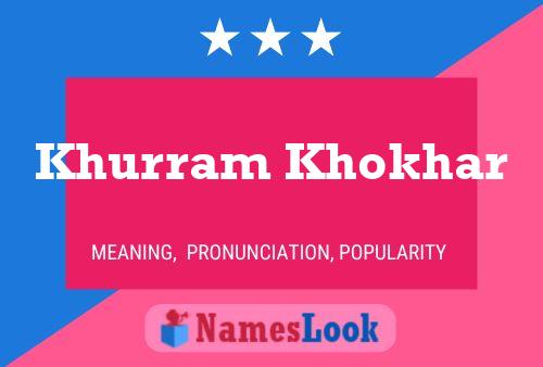 Poster del nome Khurram Khokhar