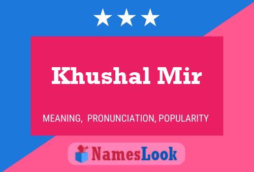 Poster del nome Khushal Mir