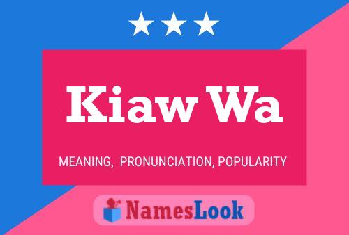 Poster del nome Kiaw Wa