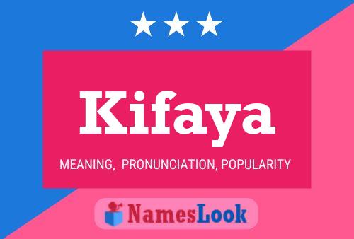 Poster del nome Kifaya