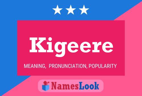 Poster del nome Kigeere