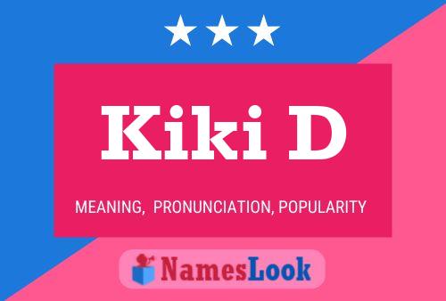 Poster del nome Kiki D