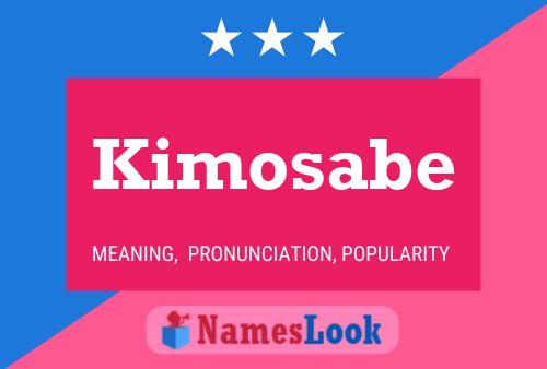 Poster del nome Kimosabe