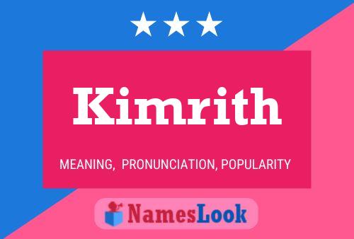 Poster del nome Kimrith