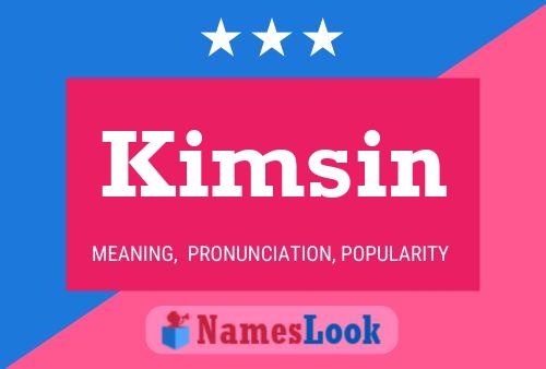 Poster del nome Kimsin