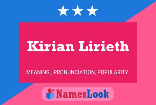 Poster del nome Kirian Lirieth