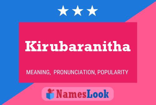 Poster del nome Kirubaranitha