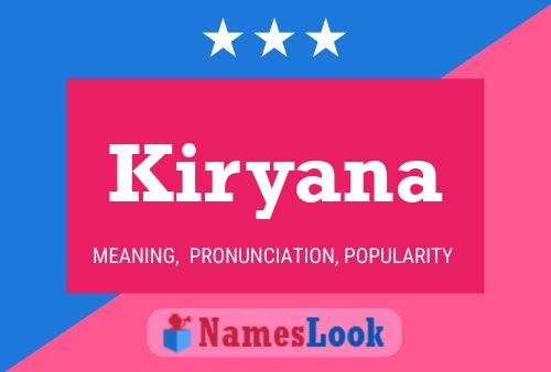 Poster del nome Kiryana