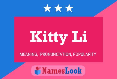 Poster del nome Kitty Li