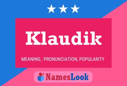 Poster del nome Klaudik