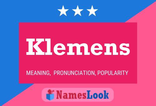 Poster del nome Klemens