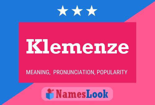 Poster del nome Klemenze