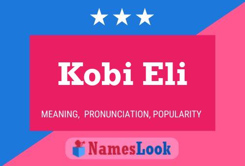 Poster del nome Kobi Eli