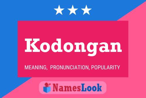 Poster del nome Kodongan