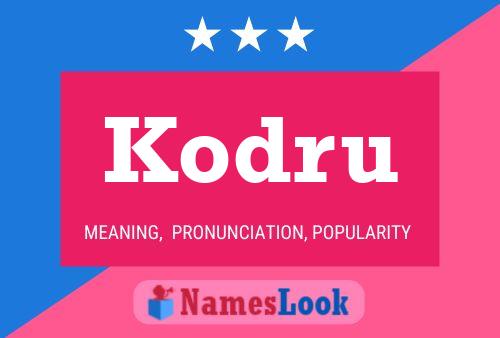 Poster del nome Kodru