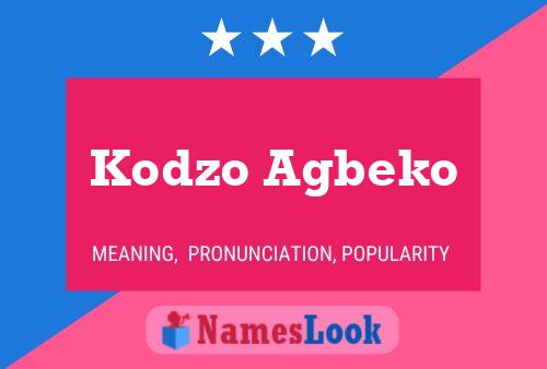 Poster del nome Kodzo Agbeko