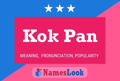 Poster del nome Kok Pan