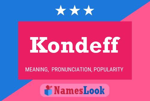 Poster del nome Kondeff