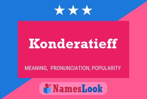 Poster del nome Konderatieff