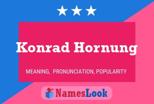 Poster del nome Konrad Hornung