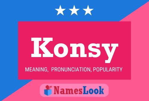 Poster del nome Konsy