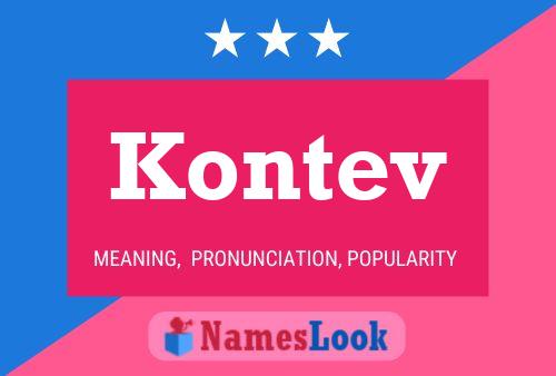 Poster del nome Kontev