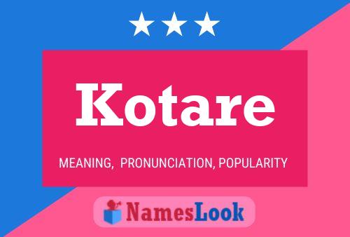 Poster del nome Kotare