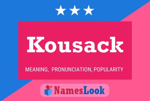 Poster del nome Kousack