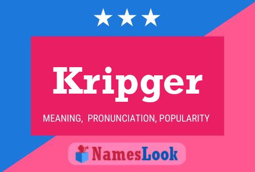 Poster del nome Kripger