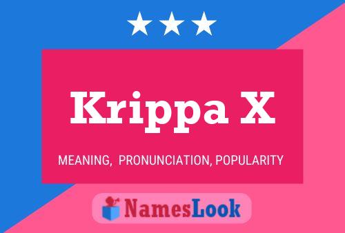 Poster del nome Krippa X