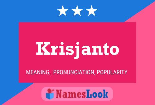 Poster del nome Krisjanto