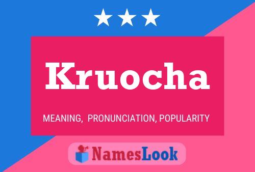 Poster del nome Kruocha