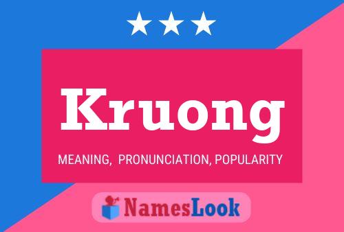 Poster del nome Kruong