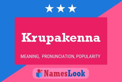 Poster del nome Krupakenna