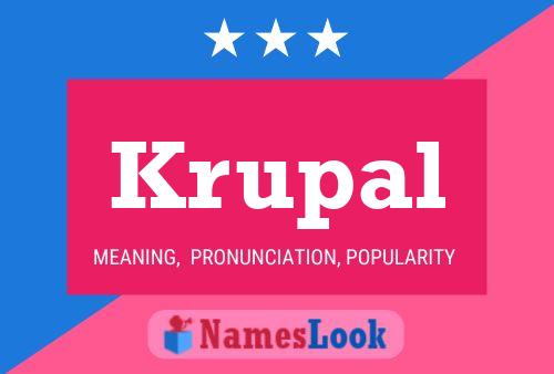 Poster del nome Krupal