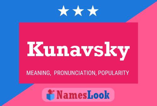 Poster del nome Kunavsky