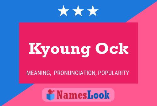 Poster del nome Kyoung Ock