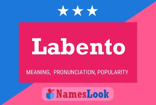 Poster del nome Labento