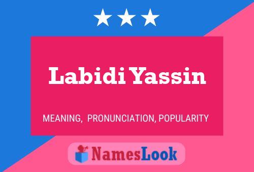 Poster del nome Labidi Yassin