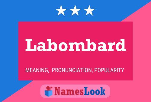 Poster del nome Labombard