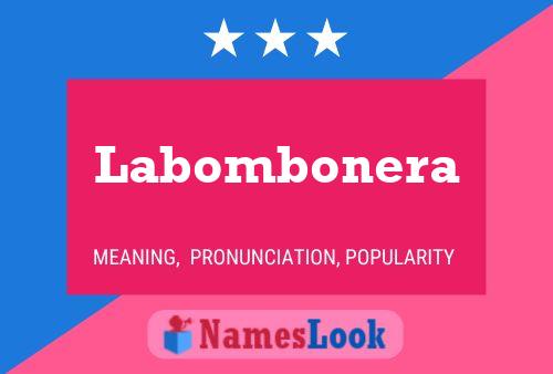 Poster del nome Labombonera