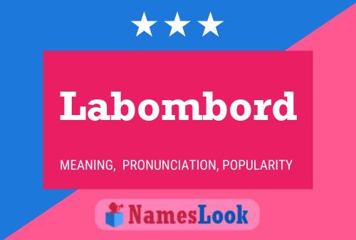 Poster del nome Labombord