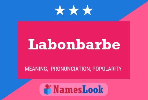 Poster del nome Labonbarbe