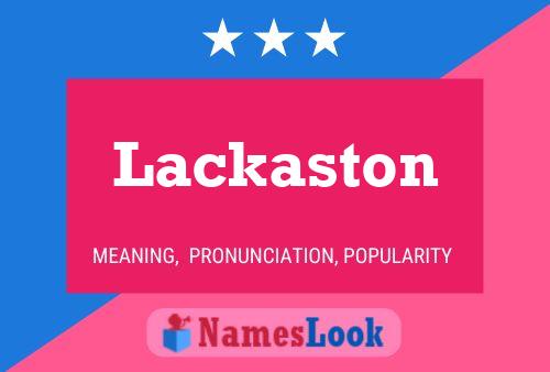 Poster del nome Lackaston