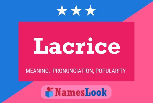 Poster del nome Lacrice