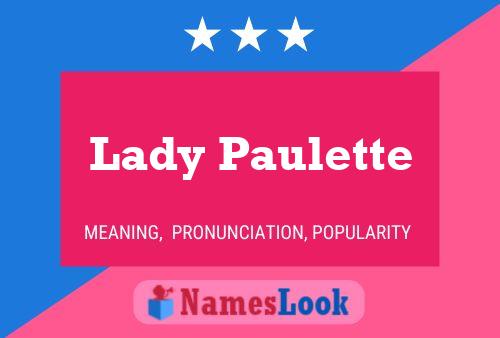 Poster del nome Lady Paulette