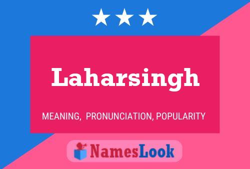 Poster del nome Laharsingh