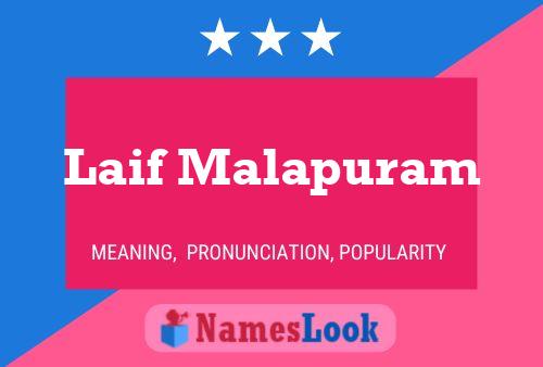 Poster del nome Laif Malapuram