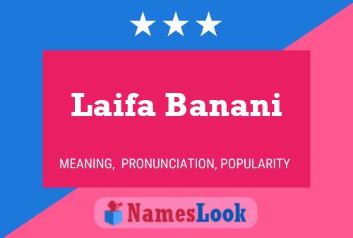 Poster del nome Laifa Banani